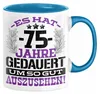 75. Geburtstag Lustig Geschenk Männer Frauen Geschenkidee Produktbild-Vorschau 1