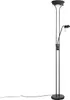 QAZQA Diva 2, Czarny, Sypialnia, Stal, IP20, 18 W, LED Podgląd zdjęcia produktu 1