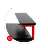 Huzaro Hero 5.0 Bureau de jeu avec accessoires, Noir, Voir les images du produit 5