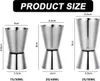 3 Stück Doppel-Cocktail-Jigger, Edelstahl-Bar messen Jigger Produktbild-Vorschau 2