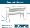 Blome Gartenbank Linderhof weiß 2-Sitzer Produktbild-Vorschau 14