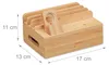 Relaxdays Oplaadstation, voor Apple Watch, bamboe, Productafbeelding-voorbeeld 4