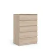 Commode Nada 5 tiroirs finition hickory. Voir les images du produit 3