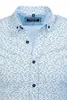 Brandneu Designer Hemd CARISMA Hellblau mit Tech-Print L Produktbild-Vorschau 2