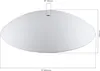 Glas mit Loch 12mm Ersatzglas 22-30cm Glas Schirm weiß Produktbild-Vorschau 2