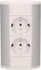 Prise de meuble 2x2P+Z Schuko blanc-argent sous châssis Voir les images du produit 7
