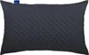 A dark gray quilted pillow on a white background. Produktbild-Vorschau