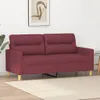 Cloris Designermöbel 2-Sitzer-Sofa Weinrot 140 cm Stoff Produktbild-Vorschau 1