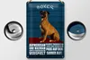 Blechschild Spruch 20x30cm Boxer Hund aufmerksam wachsam Produktbild-Vorschau 2