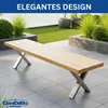 DanDiBo 2x telaio per panca in acciaio inox 43 x 40 cm Anteprima dell’immagine prodotto 9