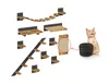 QLS Kit mur d'escalade pour chats Pont suspendu Lit pour Voir les images du produit 1