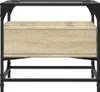 Tavolino con piano in vetro rovere Sonoma 50x50x45 cm Anteprima dell’immagine prodotto 5