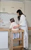 Lernturm Kinder Holz 3 in 1 – Montessori Learning Tower Produktbild-Vorschau 5