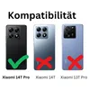 Three smartphones are shown with compatibility indicators. Produktbild-Vorschau