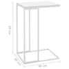 Beistelltisch Weiß 40x30x59 cm Holzwerkstoff Produktbild-Vorschau 7