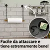 DEKAZIA® porta rotolo da cucina nero legno portarotolo da Anteprima dell’immagine prodotto 1