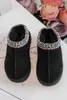 Kinder Gefütterte Slip-On Hausschuhe Schwarz Olivane 26 Produktbild-Vorschau 7
