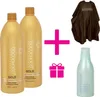 Brasilianisches Keratin Gold 1000ml + Reinigungs Shampoo Produktbild-Vorschau 1