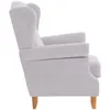 Ohrensessel Katria Bezug Veloursstoff Buche natur / silber Produktbild-Vorschau 2