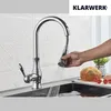 KLARWERK® NAVIS | Edelstahl ausziehbare Küchenarmatur Chrom Produktbild-Vorschau 3