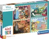 Supercolor 4 in 1 - Disney Classics (4 Puzzle (12-24 Produktbild-Vorschau 6