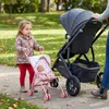 Puppenwagen Klappbar – Rosa Spielzeug-Buggy mit Sonnendach Produktbild-Vorschau 10