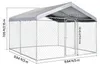 SucceBuy Chenil pour chien 3 x 3 x 2,15 m avec serrure de Voir les images du produit 8