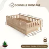 Crazy Pine Kinderbett mit Schublade 200x120cm – Massives Produktbild-Vorschau 2