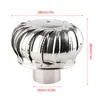 A stainless steel roof turbine ventilator with dimensions indicated. Náhľad obrázku produktu