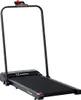 A studio shot of a black treadmill against a white background. Produktbild-Vorschau
