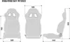 SPARCO 009014NRSKY R100 Sky Rennsitz Sportsitz schwarz Produktbild-Vorschau 2