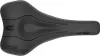 A black bicycle saddle is shown from a top-down perspective against a white background. Produktbild-Vorschau