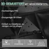 Clanmacy 12pcs 3D Paneele Wandpaneele Polyvinylchlorid PVC Produktbild-Vorschau 3