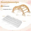 COSTWAY Drevený lezecký oblúk s vankúšmi, Montessori Náhľad obrázku produktu 3
