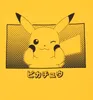 Uni Kurzarm-T-Shirt Pokémon Pikachu Katakana Gelb - L Produktbild-Vorschau 5