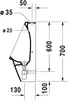 Duravit Urinal Starck 3 24,5x30cm, Zul. von oben, Rimless, Produktbild-Vorschau 3