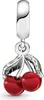 PandoraCharm Anhänger 791583C01 Asymmetrical Cherry Fruit Produktbild-Vorschau 2