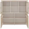 Vitrine mit 2 Türen und 2 Glastüren in Eiche Produktbild-Vorschau 3