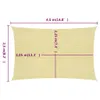vidaXL Voile d'ombrage 160 g/m² Beige 2,5x4,5 m HDPE Voir les images du produit 12