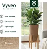 Vyveo - Tour de pot de fleurs - Marron (style rétro) - Voir les images du produit 2