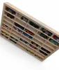 Modellauto-Regal für 40 Autos 1:64 – Wandregal & Setzkasten für Spielzeugautos, Birken-Sperrholz – mit Modellautos im Maßstab 1:64 Produktbild-Vorschau
