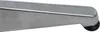 A close-up view of a metal table leg with a black rubber foot. Produktbild-Vorschau