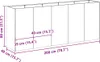Pflanzkübel Schwarz 200x40x80 cm Kaltgewalzter Stahl Produktbild-Vorschau 9