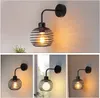 ZMH nástenné svietidlo nástenná lampa vintage retro čierna Náhľad obrázku produktu 7