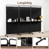COSTWAY 3-delige roomdivider op wielen, inklapbare Productafbeelding-voorbeeld 8
