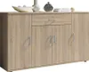 Kommode / Sideboard LILLY 13 in Eiche Sonoma 117 cm breit Produktbild-Vorschau 1