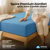 etérea Jersey Spannbettlaken Baumwolle 90x220 - 100x220 cm Produktbild-Vorschau 2