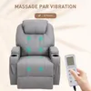 HOMCOM Fauteuil de Massage Inclinable, Chaise de Relaxation Voir les images du produit 3