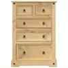 Cassettiera  80x43x114 cm in legno di pino massiccio Anteprima dell’immagine prodotto 4