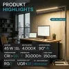 Lampada da terra LED LUXULA, 45 W, 4000 K, bianco neutro, Anteprima dell’immagine prodotto 2